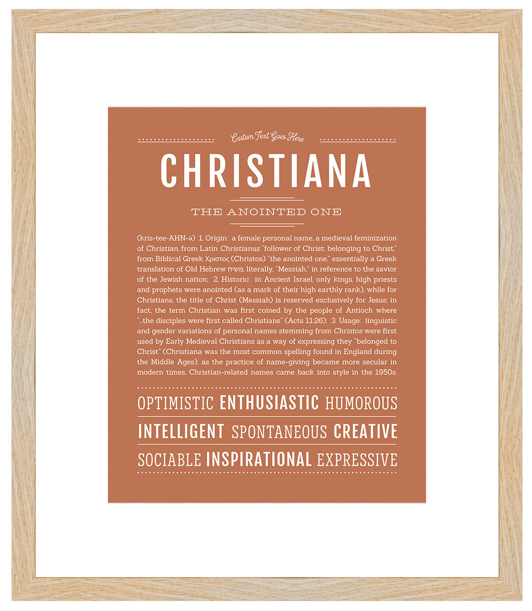 Christiana | Name Art Print