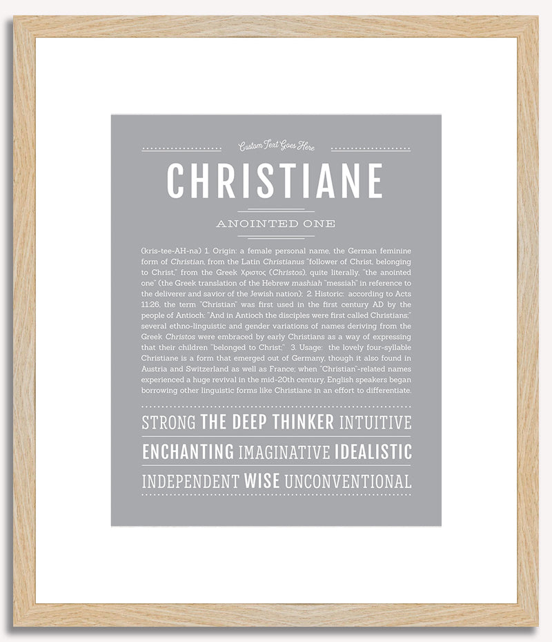 Christiane | Name Art Print