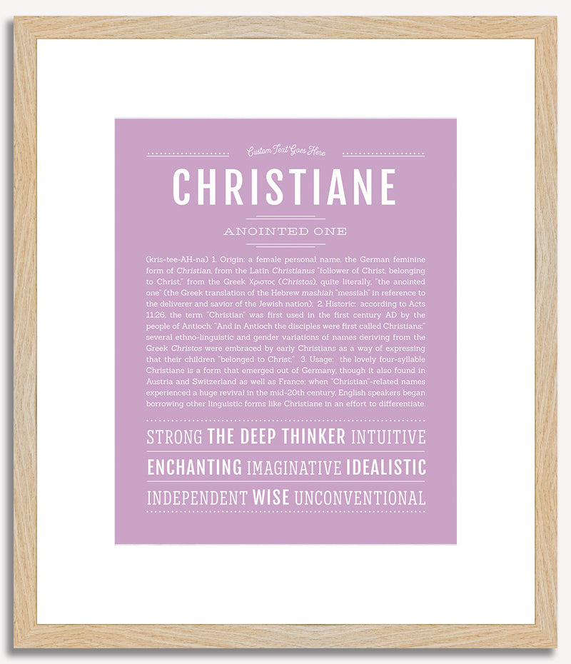 Christiane | Name Art Print