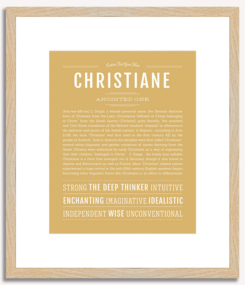 Christiane | Name Art Print