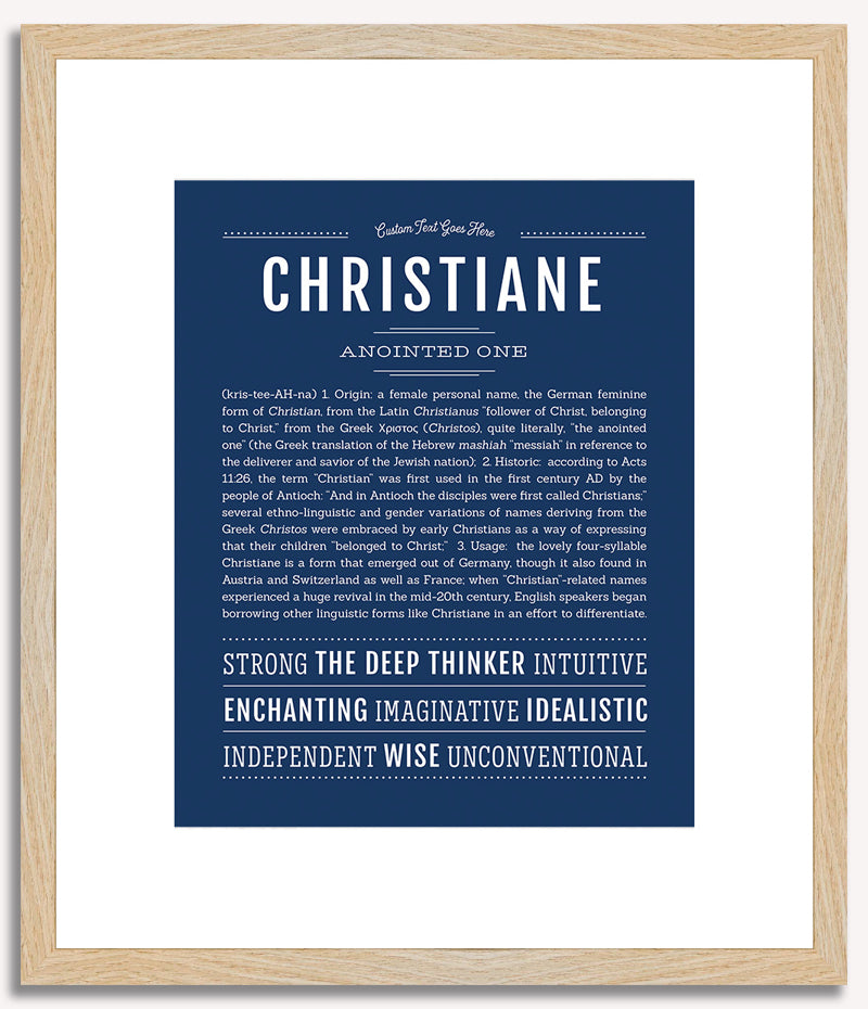 Christiane | Name Art Print