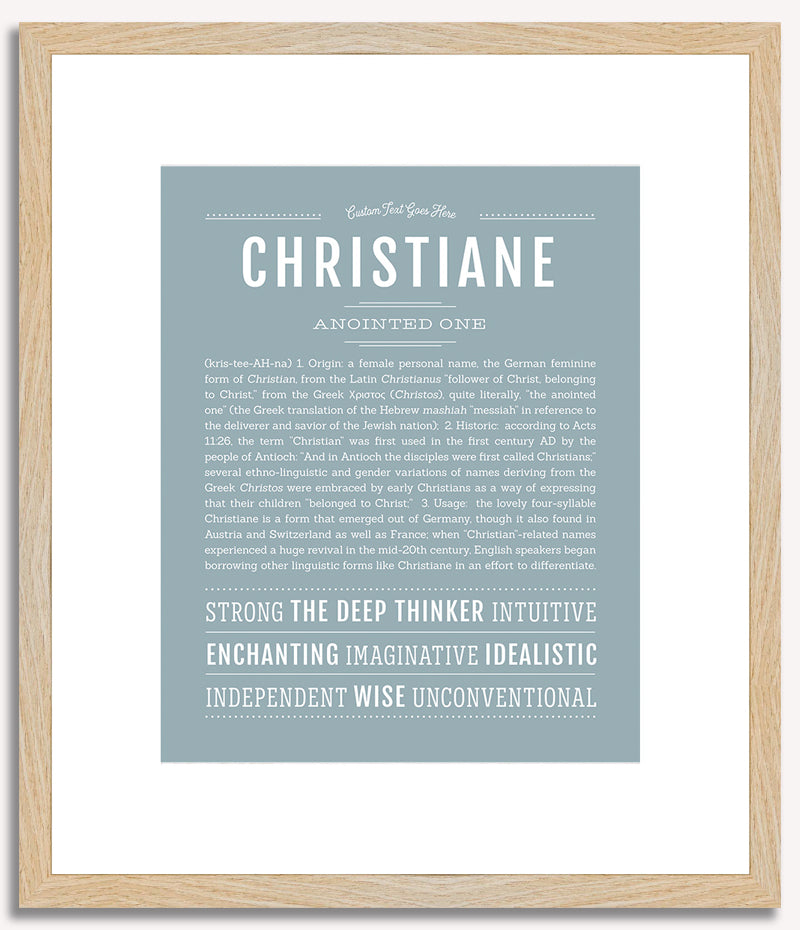 Christiane | Name Art Print