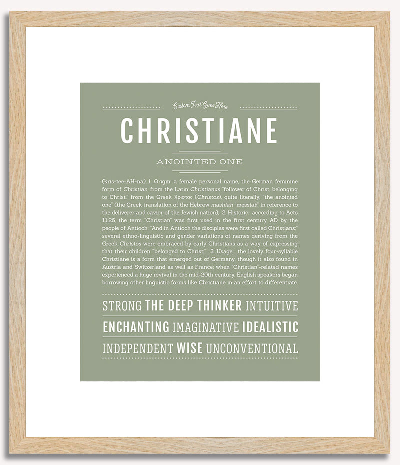 Christiane | Name Art Print