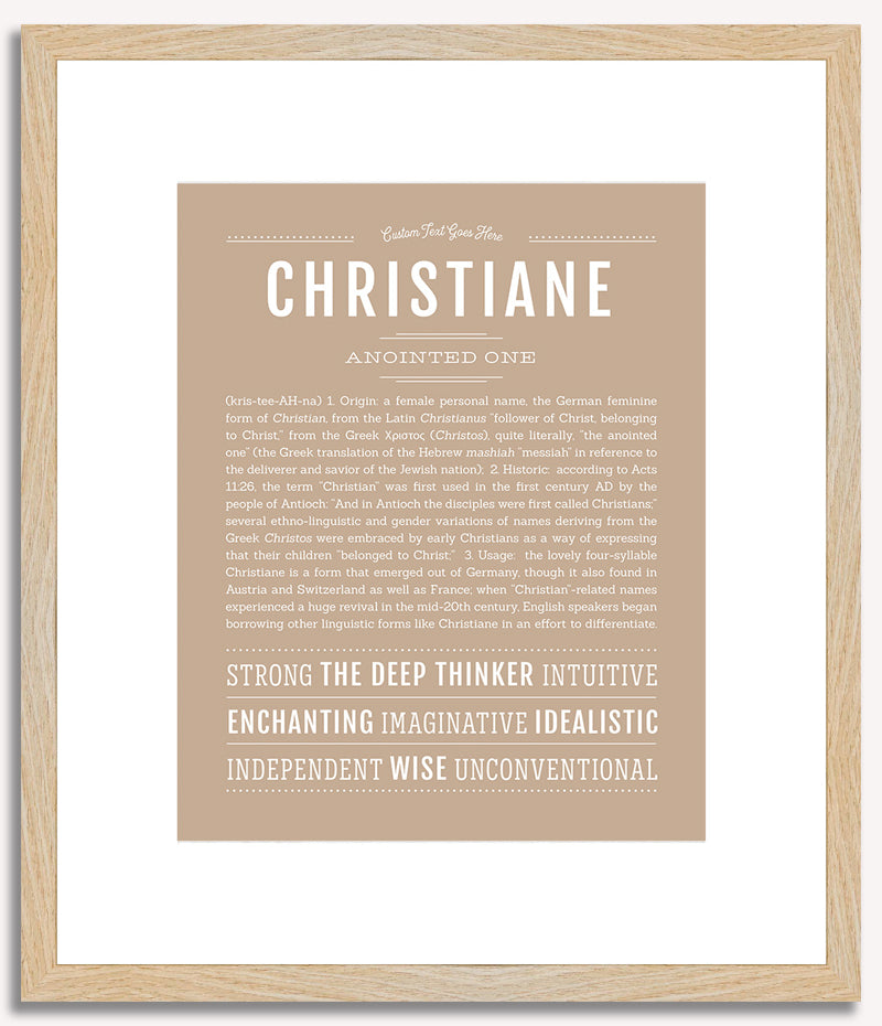 Christiane | Name Art Print