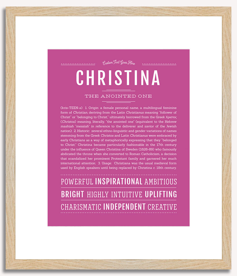 Christina | Name Art Print