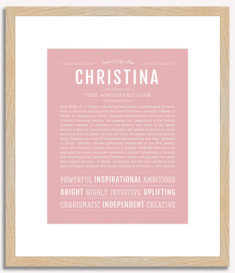 Christina | Name Art Print