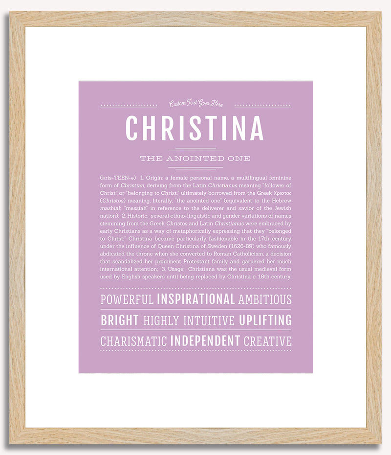 Christina | Name Art Print