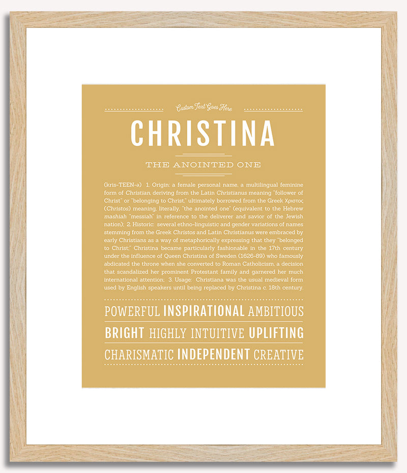 Christina | Name Art Print