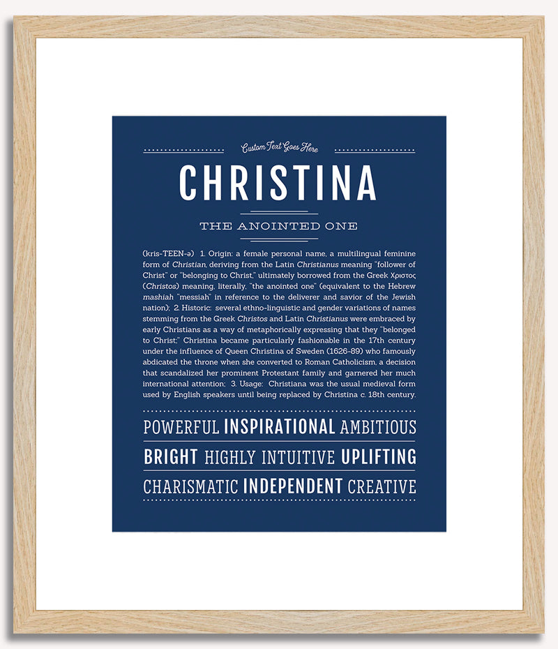 Christina | Name Art Print