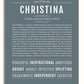 Christina | Name Art Print – Name Stories