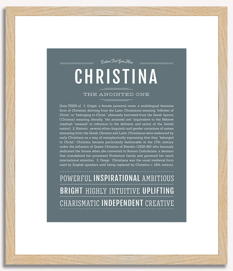 Christina | Name Art Print