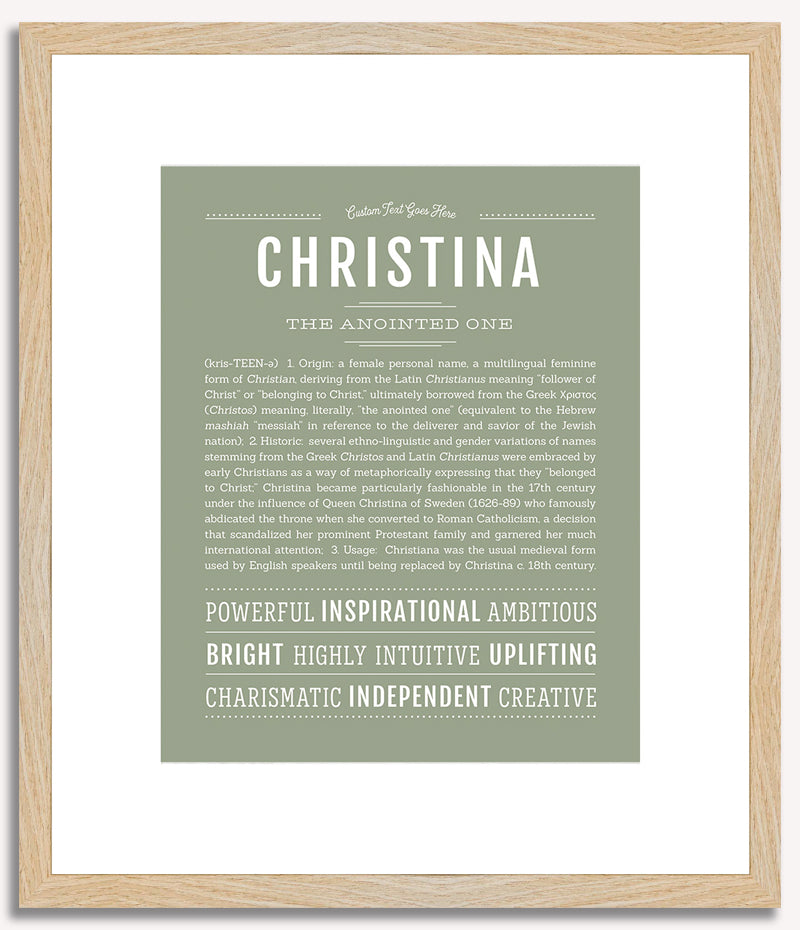 Christina | Name Art Print