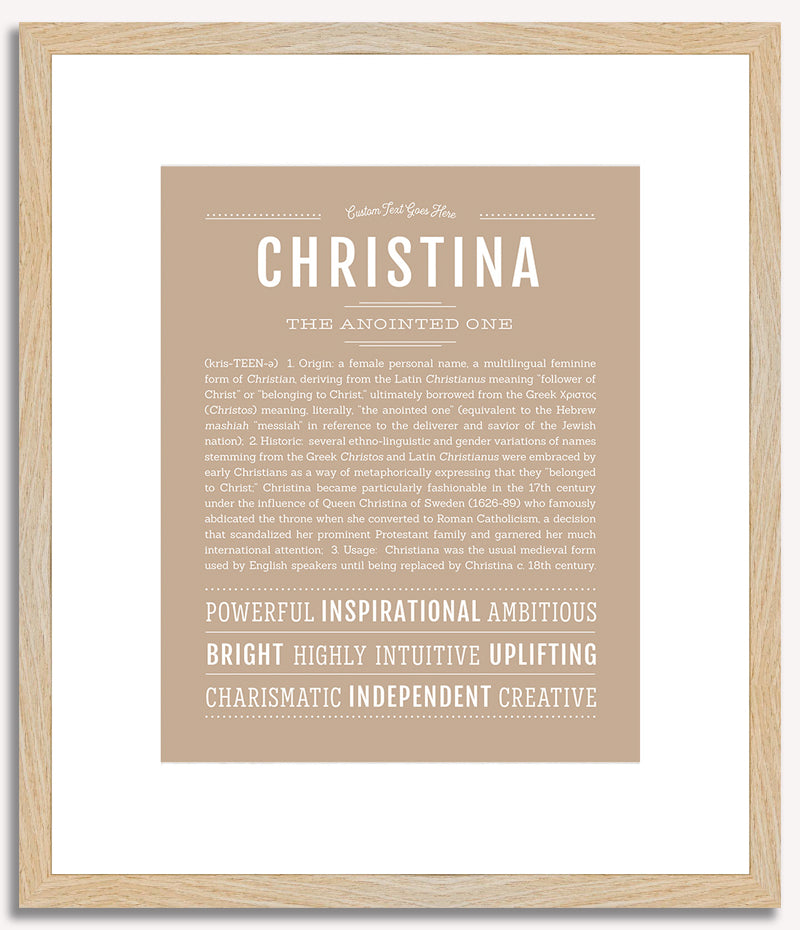 Christina | Name Art Print