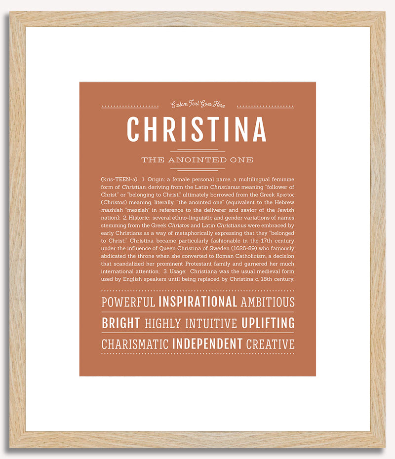 Christina | Name Art Print