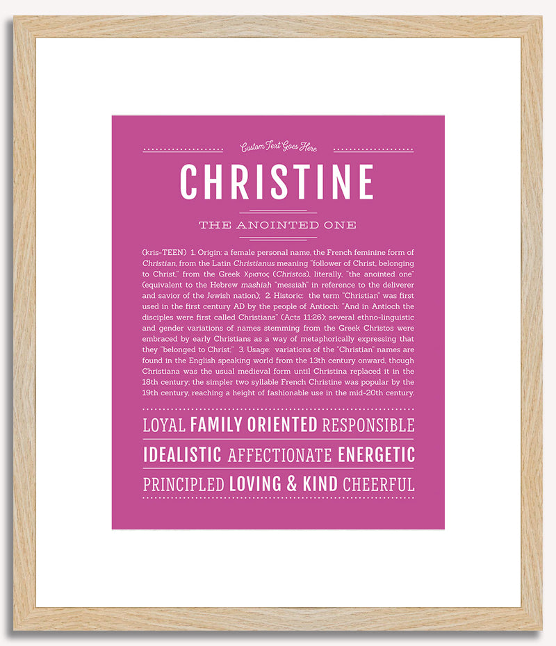 Christine | Name Art Print