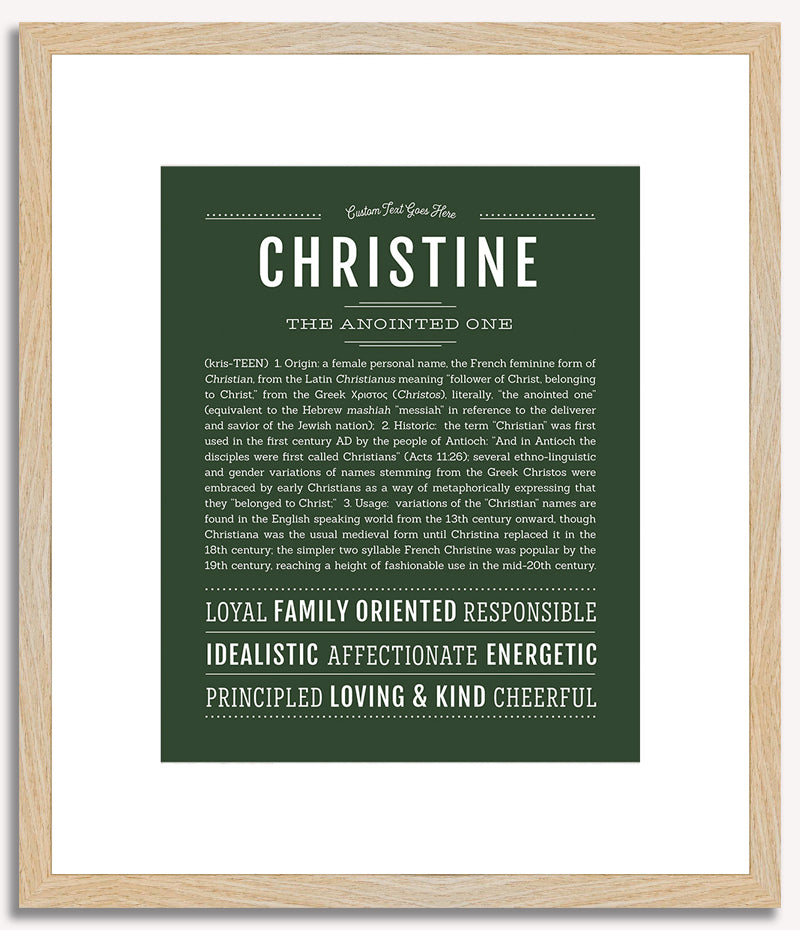 Christine | Name Art Print