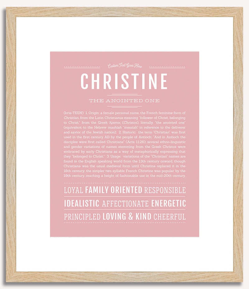 Christine | Name Art Print