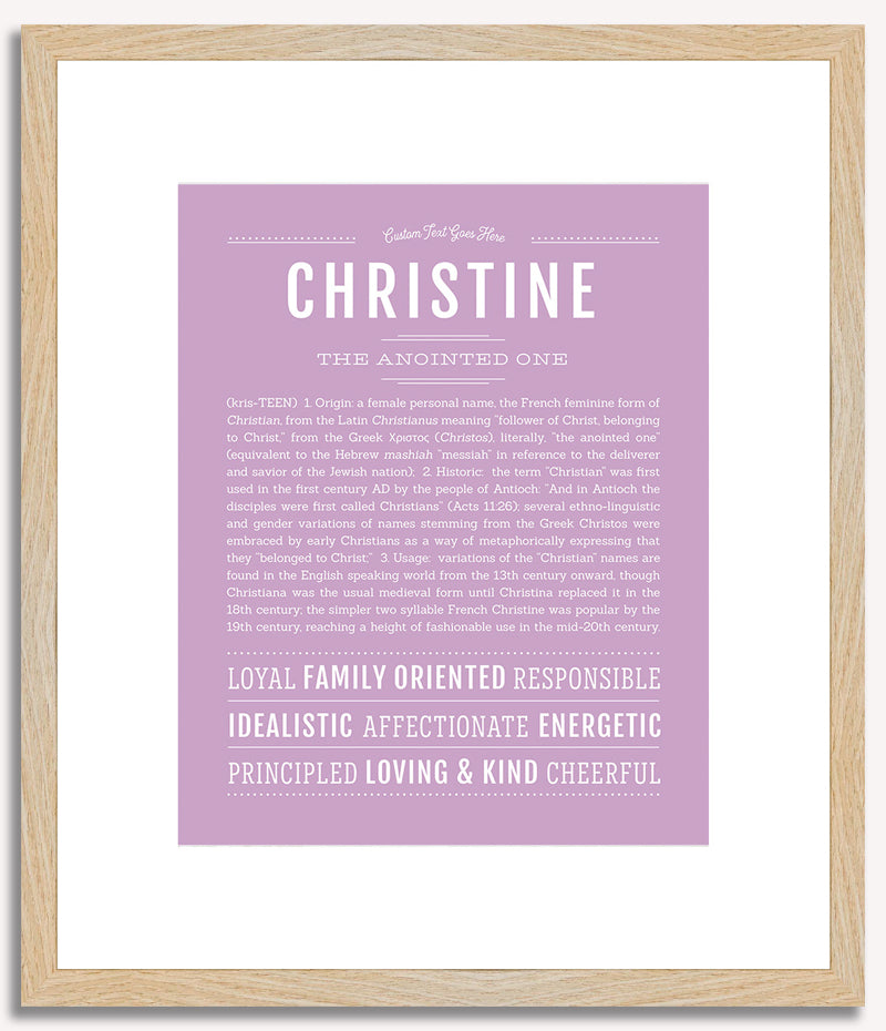 Christine | Name Art Print