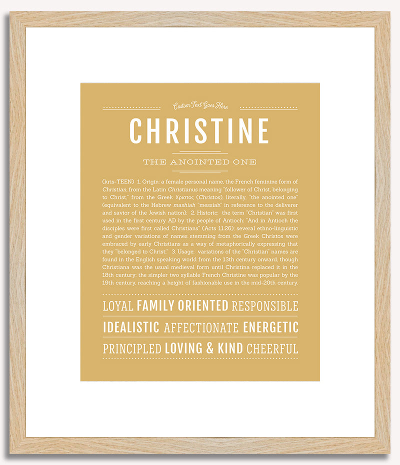 Christine | Name Art Print