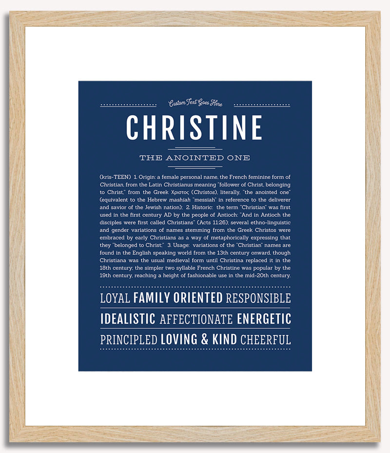 Christine | Name Art Print