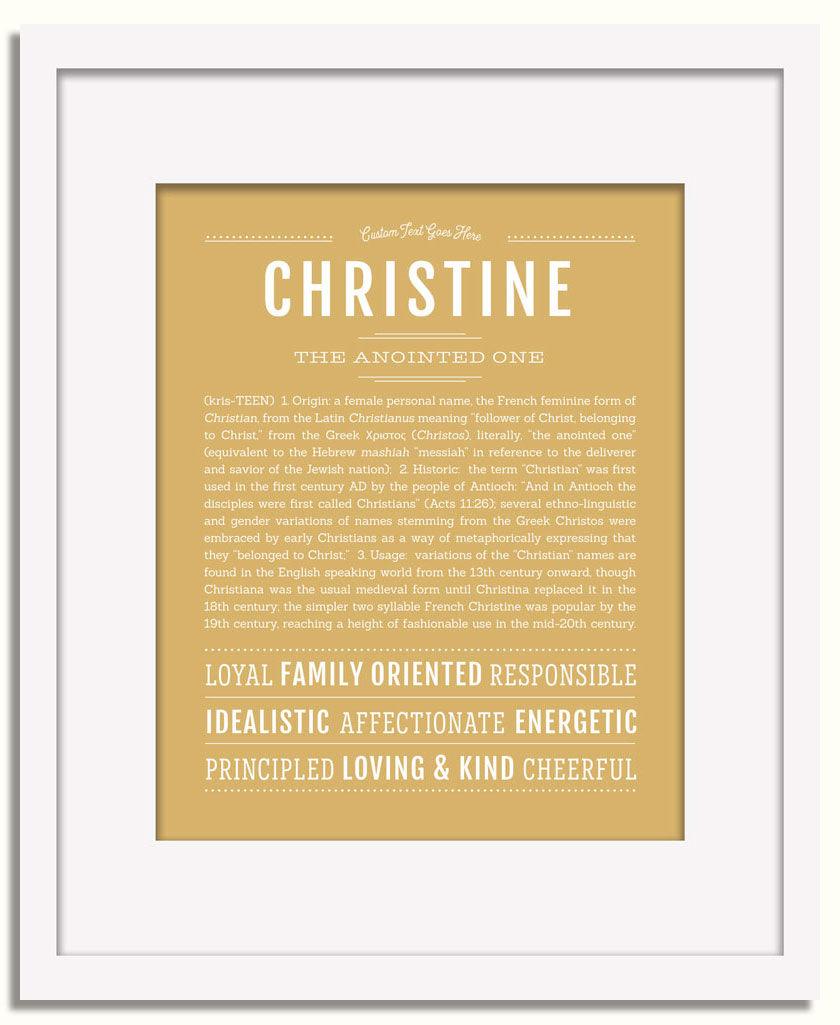 Frame Options | Matte Gold | White Frame, Matted