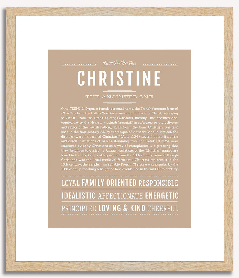 Christine | Name Art Print