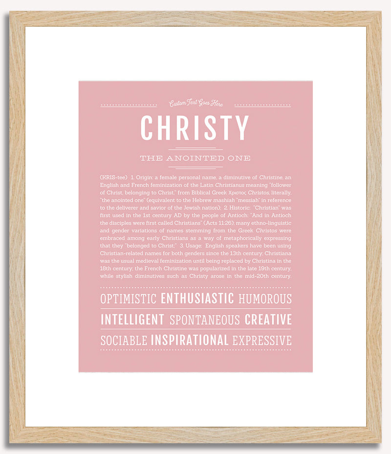 Christy | Name Art Print