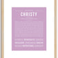 Christy | Name Art Print