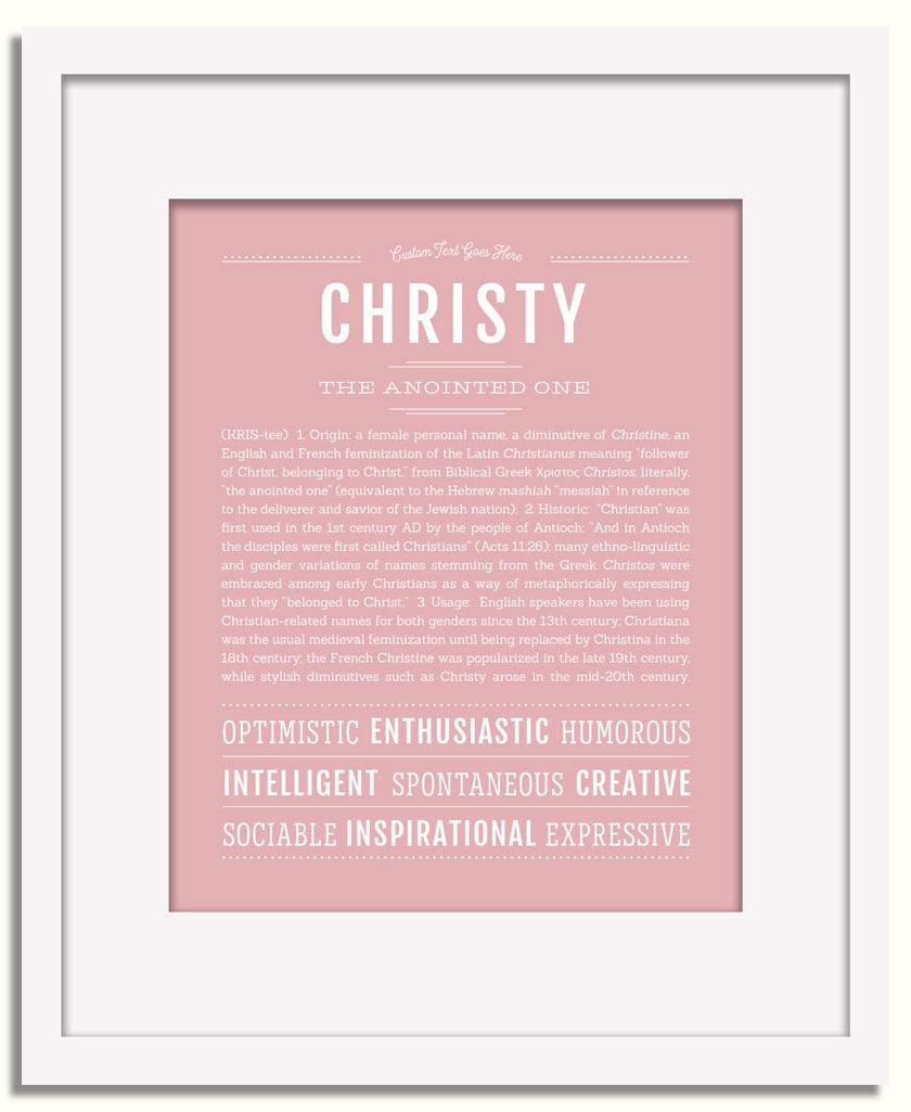 Frame Options | Dusty Rose | White Frame, Matted