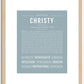 Christy | Name Art Print