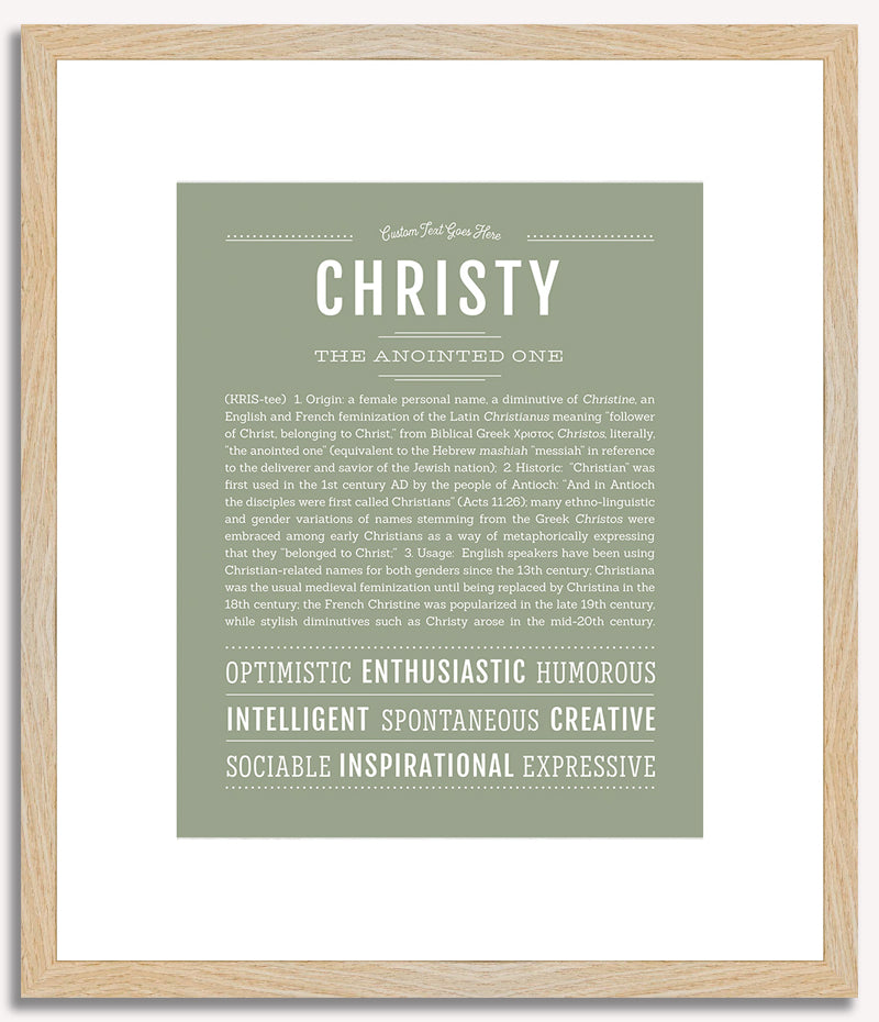 Christy | Name Art Print