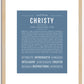 Christy | Name Art Print