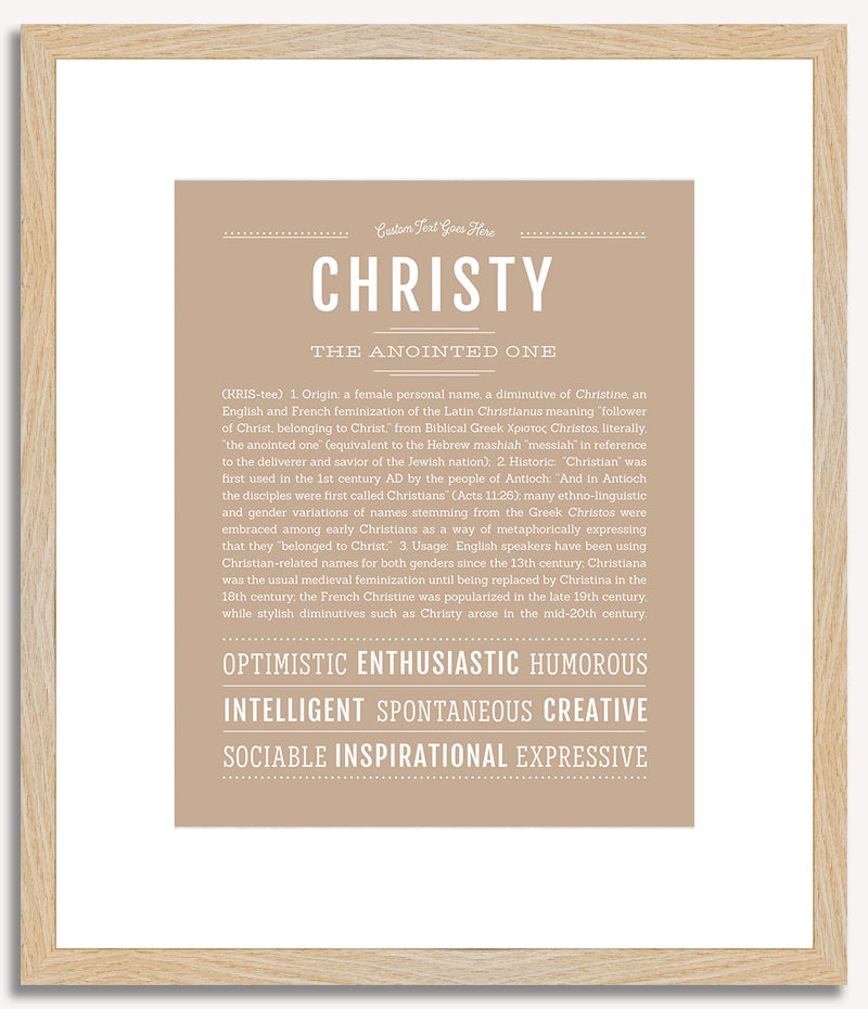 Christy | Name Art Print