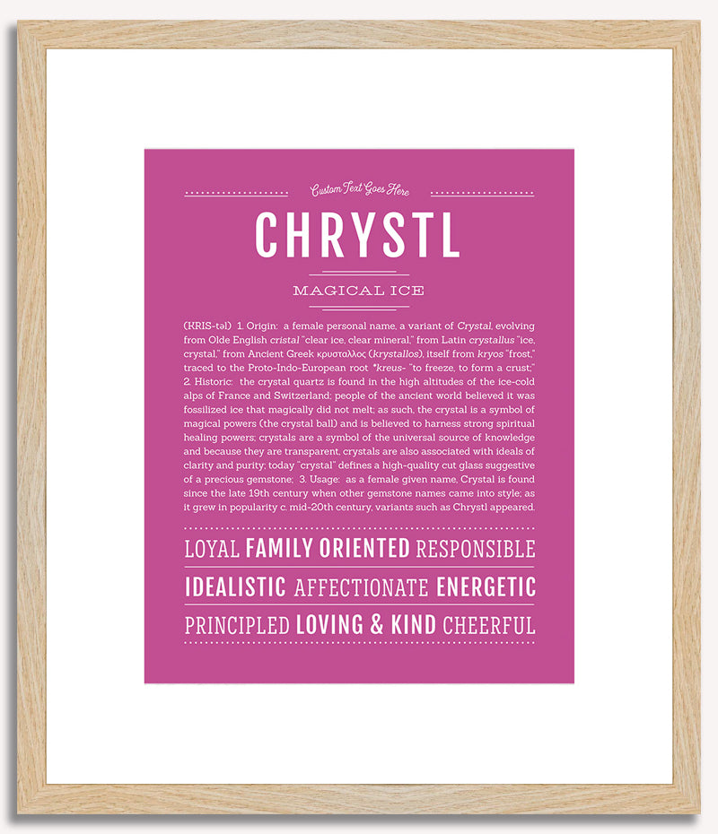 Chrystl | Name Art Print