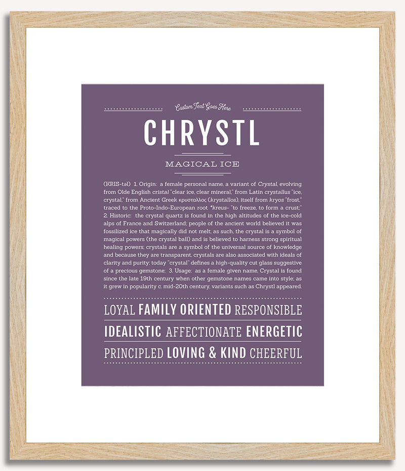 Chrystl | Name Art Print