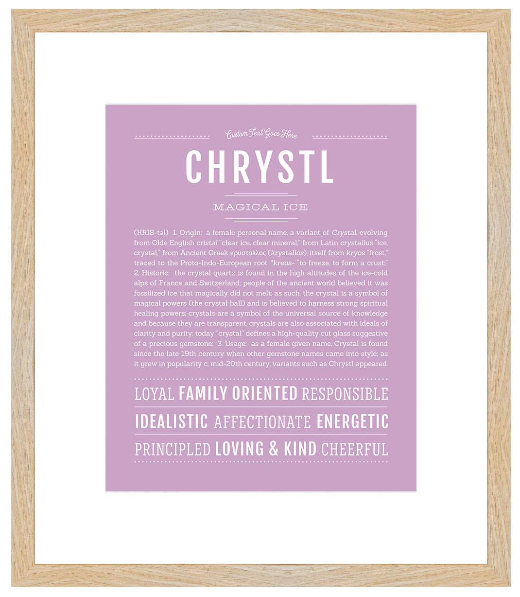 Chrystl | Name Art Print