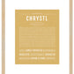 Chrystl | Name Art Print