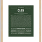 Cian | Name Art Print