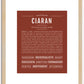 Ciaran | Name Art Print