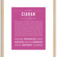 Ciaran | Name Art Print