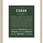 Ciaran | Name Art Print