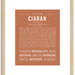 Ciaran | Name Art Print