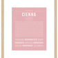 Cienna | Name Art Print