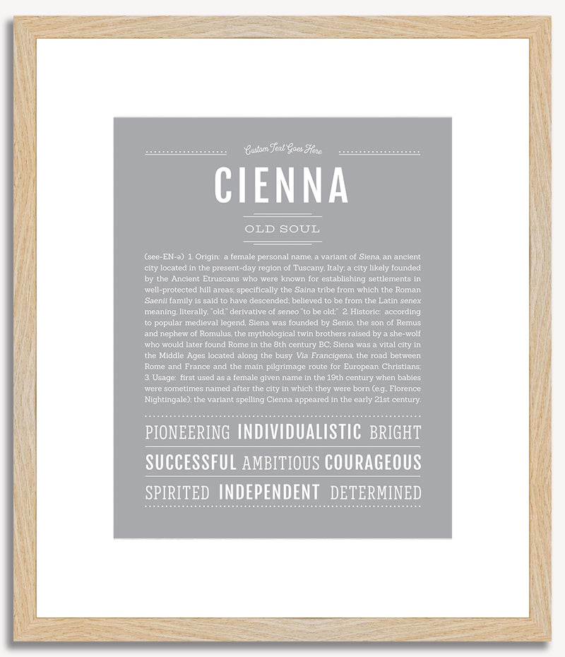 Cienna | Name Art Print