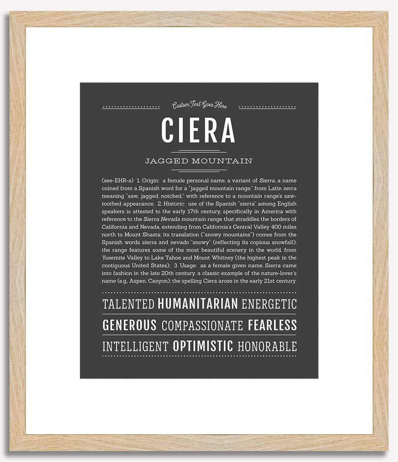 Ciera | Name Art Print