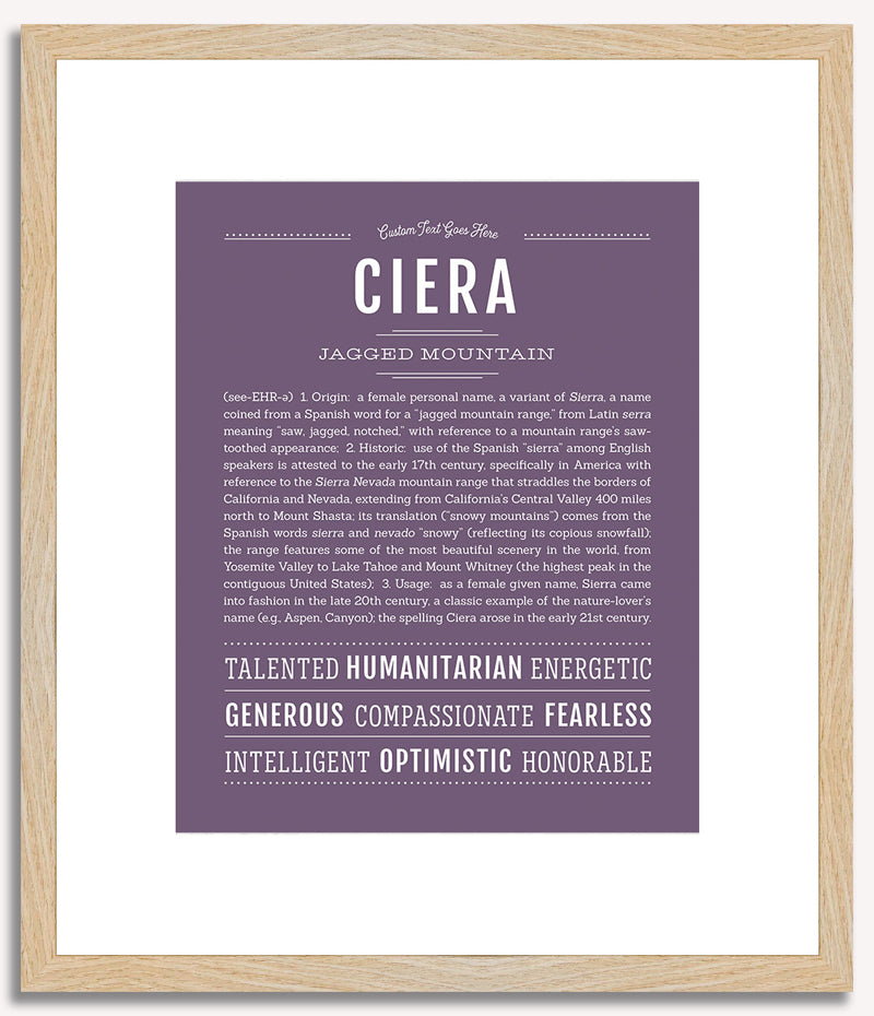 Ciera | Name Art Print