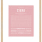 Ciera | Name Art Print