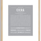 Ciera | Name Art Print