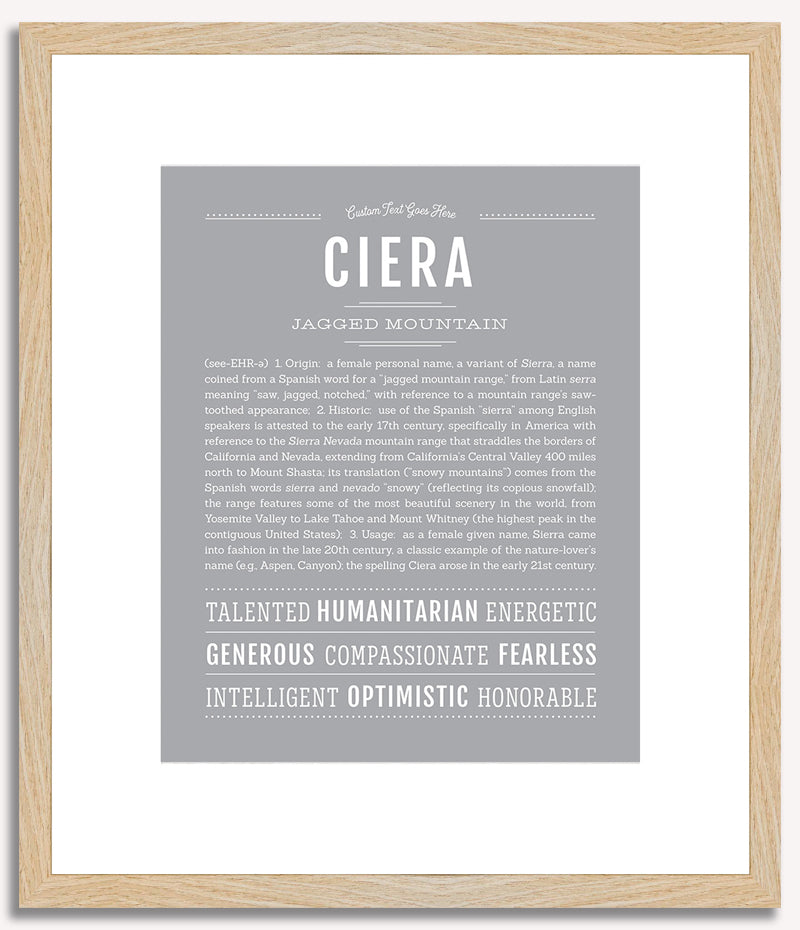 Ciera | Name Art Print