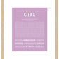 Ciera | Name Art Print